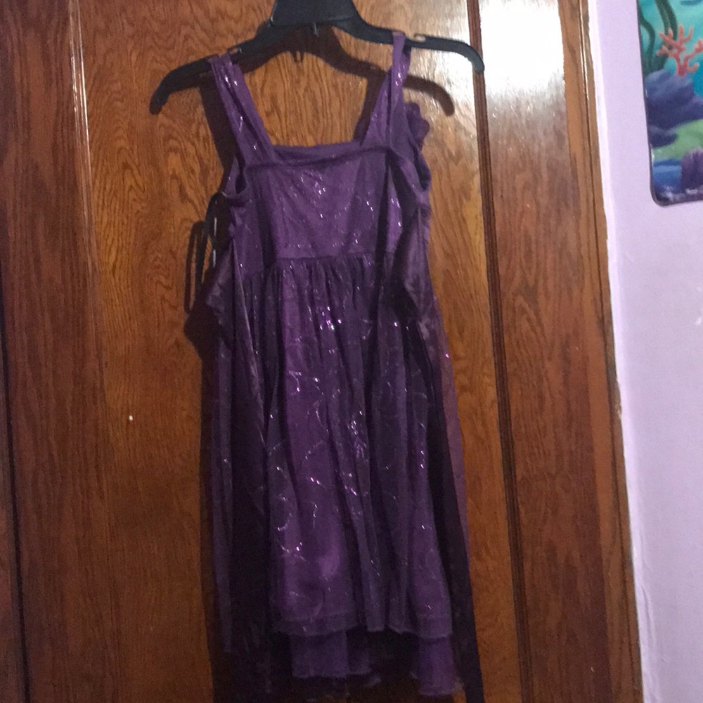 MyMichelle Sparkly Purple Dress